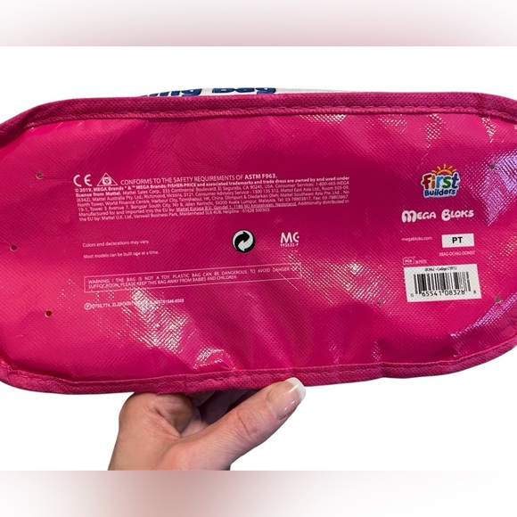 Mega Bloks First Builders Big Building Bag, 80-Piece Set (Pink) - Picture 6 of 6